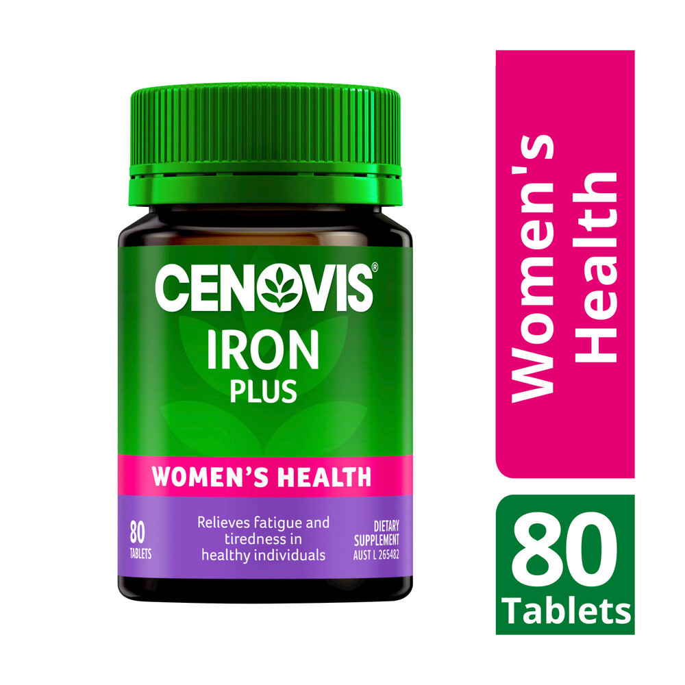 Cenovis Iron Plus Tablets For Women's Health | 80 pack - Goodeze ...